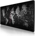 Rubik XXL Gaming Computer Mouse Pad World Map Design Super Large Rubber Extended Mousepad 40cmx90cm Black. 