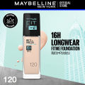 Maybelline NY New Fit Me Matte + Poreless Liquid Foundation SPF 22 - 120 Classic Ivory 30ml - For Normal to Oily Skin. 