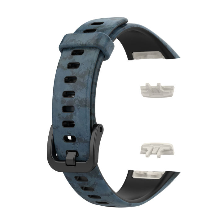 BBOOM【In stock】 Silicone Strap for Huawei Bracelet 6/Honor Band6 Graphic Print Watchband Multifunctional, universal and efficient