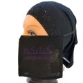 Saudi Half Naqab Patti Saudi Niqab Patti Elastic 6x12 Hijab Muslim Girls Face Mask Dust Sun Face Protect Niqab |Half Face Cover Saudi Niqab Patti Ready to Wear Saudi Half Niqab Patti| Fabric Face Mask For Girls Women's |School College University Girls. 