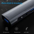 5 in 1 USB-C Hub Adapter, 3.5mm Audio Jack USB 2.0 3.0 Type C 60W PD Docking Station for Laptop Desktop,QC521. 