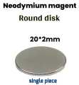 Neodymium magnet steel disk 20*2mm. 
