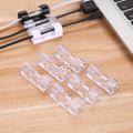 ST 20pcs Wire Fixing Clamp Clip Desktop Wire Clear Up Clips Holder Clamps Cable Clip Device USB Cord Clips Holder Organiser. 