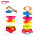 Huanger Baby Rolling Ball Bell Toys Pile Tower Puzzle toys Kids Rattles Ring 0months Child Newborn Educational & Learning. 
