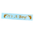 Big Sister To Be Writing Baby Shower Party Sash Blue. 