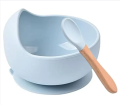 New Premium Silicone Baby Feeding Set - Suction Bowl, Plate, Spoon, Fork, Bib, BPA-Free - Food-Grade, Unisex. 