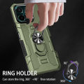 Vantime for vivo Y28 4G Armor Case Hard ShockProof Dual layer Ring Stand Cover. 