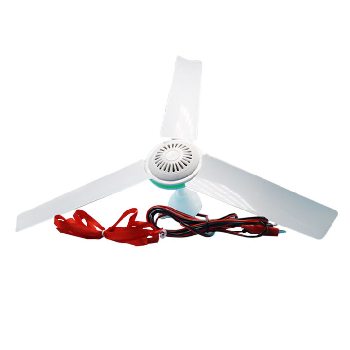 bellylady 12V Dc Low Voltage Stepless Speed Adjustment Mini Ceiling Fan for Keeping Away Flies