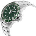 Movado Series 800 Silver Stainless Steel Green Dial Quartz Watch for Gents - 2600136. 