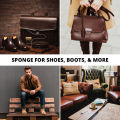 WBM Shoe Shining Sponge - Brown  Instant Shine Sponge For Brown Leather & All Types of Shoes. 
