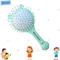 China 2 in 1 Massage Cat Paw Style Hairbrush  with Mirror on Backside  Cute Kitty Cat Shape Hair Brush for all Kids. 