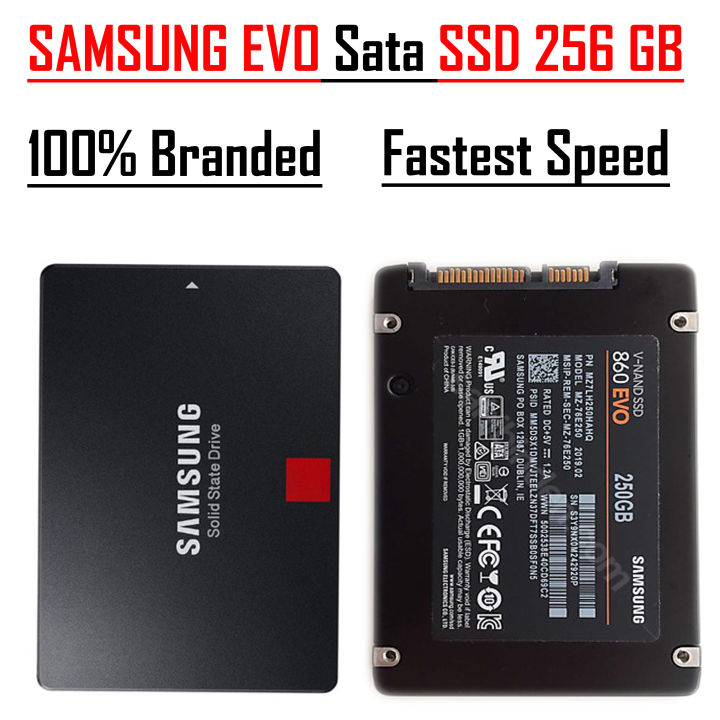 256 GB Sata SSD Samsung EVO or Simple Samsung - 250GB Samsung Sata SSD Solid State Drive - SAMSUNG Sata SSD 256gb branded System Pulled - branded sata system ssd drive