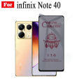 For Infinix Note 40 Matte Privacy Tempered Glass infinix Hot 40 40i 40Pro 30i 30 Play Note 30 30i 30 Pro Anti-Spy Privacy Ceramic film 3 in 1 Camera Lens Glass and Back Film. 