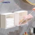 Transparent Storage Case Waterproof Wall Mounted Bathroom Storage Container. 