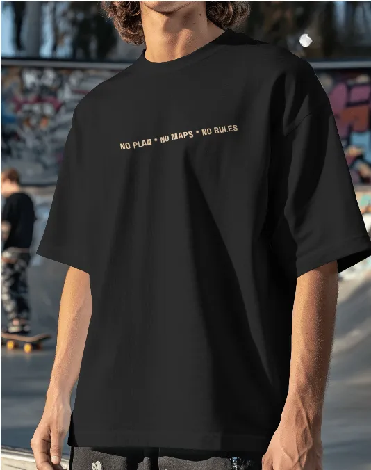 Printed%20Oversized%20Drop%20Shoulder%20"Just%20Ride"%20Bike%20black%20T-Shirt%20for%20Men%20%7C%20Glitzo%20Streetwear%20%7C%20Trendy%20Summer%20Graphic%20Tee%20-%20Image%202