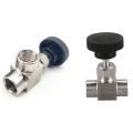 Needle Valve 1/4 Inch Right Angle Female Thread BSP SS304 & 1/4 Inch BSP Equal Female Thread SS 304 Stainless Steel. 