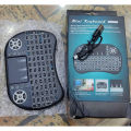 Mini Wireless Keyboard & Mouse Combo with 3-Color Backlight - This Keyboard with 5cm Mini Touchpad RF 500 Wireless for Android, PC, Laptop, TV Box & Multimedia | Rechargeable Wireless Keyboard. 