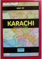 Karachi Map size 28inch x 40inch. 