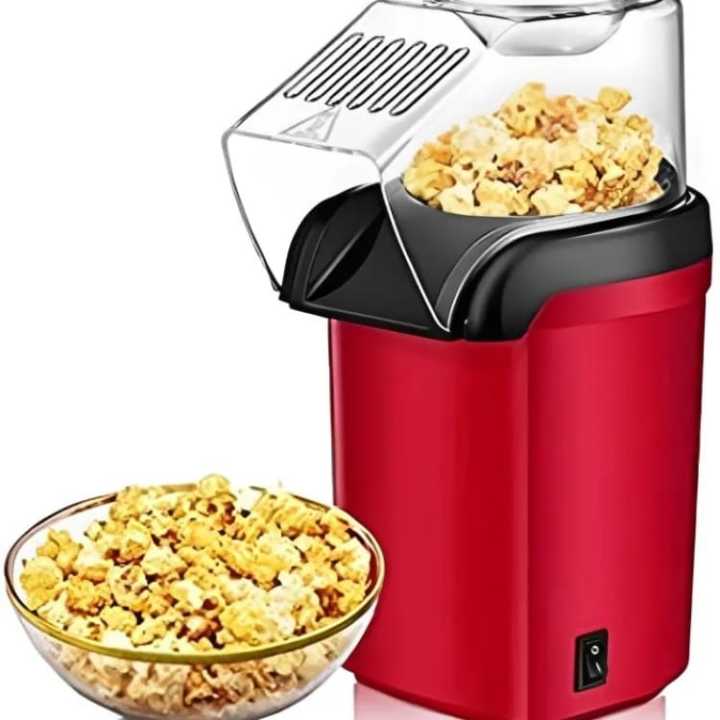 Mini Electric Hot Air Popcorn Maker Making Machine Healthy Oilfree Air Fast Mini Portable Air Popping Household Diy Automatic Small Fast Popper With Measuring Cup and Removable Cover 1200w Home Kitchen Kids Gift