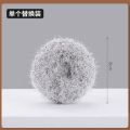 Acrylic Silk Ball Pot Brush Cute Bear Handle Dish Scrub Brushes With Drain Rack Kitchen Cleaning Scrubbers For Washing Iron Pan. 