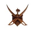 wooden swords wall hanging rosewood. 
