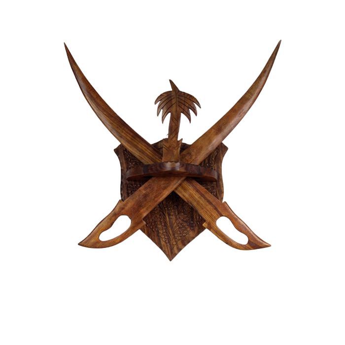 wooden swords wall hanging rosewood