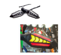 Bike Indicator Slide Arrow Running Style With Lava DRL Red - Yellow 2 Pcs Set. 