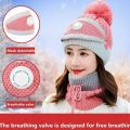 WOMEN Winter Cap and Neck and Warm Face Cover Neck Scarf \ Girls Cap and Neck / Neck Warmer Outdoor Set, HIGH QUALITY. 