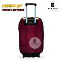 24-Inch Softside 2-Wheel Trolley Suitcase with Combination Lock. 