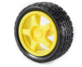 65mm Smart Robot Car Tyres Wheel for Gear Motor (Yellow) Arduino control motor. 