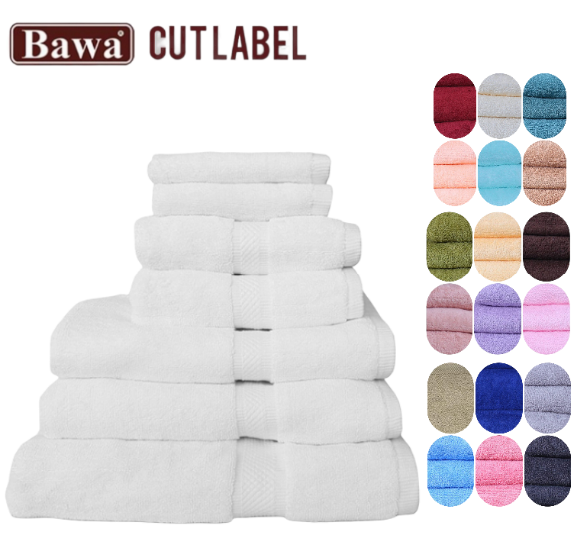 Bawa Classic Minor Fault 7 Piece Bath Towels Set Random Colors