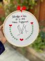 Engagement Hoop Embroidery Gift | Marriage Gift | Customized Gift | Nikah Gift | Anniversary Gift For Wife | Romantic Gift For Wife | One Year Anniversary Gift | Gift For Couple | Special Gift For Couple | Unique Gift For Wedding In Pakistan | Wall Hang. 