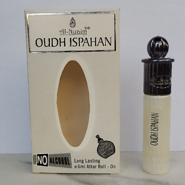Al Nuaim Oudh Ispahan 6 ML Attar Roll On Al-Nuaim (Perfume Oil) for men and women
