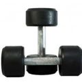 Pair Of Rubber Coated Dumbell - 3KG - Black. 