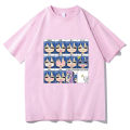Lucky Star Konata T-shirts Funny Cartoon Graphic Printing Tee-shirt Streetwear Hip Hop Summer Cotton Tshirts Men Women Tees Tops. 