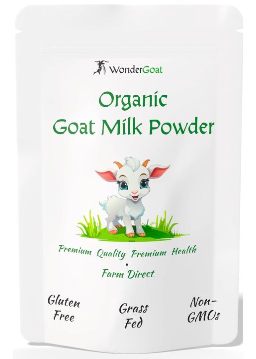 WonderGoat Organic Goat Milk Powder | The Dairy of the World's Tallest People | Supports Brain Health & Digestion with A2 Protein 500G