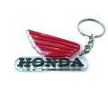 Keychain Honda Wings Red Black Universal Bike Lovers Keychain Plastic. 