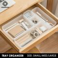 Organono Tray Organizer Stationery Drawer Storage Separation Storage Box Desktop Office Desk Built-In Pen Storage Cosmetics Compartment. 