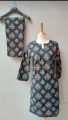 Smar's Fashion Stitched Leaf Printed 2pc Dress for Women and Girls. 