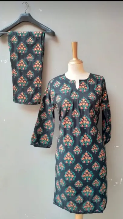 Smar's%20Fashion%20Stitched%20Leaf%20Printed%202pc%20Dress%20for%20Women%20and%20Girls%20-%20Image%207