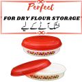Plastic Atta Bowl 11.5 Inches Premium Multipurpose Flour Storage Container in 8 Colors/Atta Box/Khusk bowl/Khuska Box/Chapati Box. 