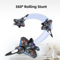 F22 RC Plane Toys with Auto Hover Easy Fly 6-Aixs Gyro 2.4GHZ Remote Control Airplanes 3D Flips Stunts Glider EPP Foam RC Fighter Jet Drones for Adult. 