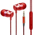 Universal 3.5mm Plug In-Ear Phone Bass Earphones Headsets With Mic Sound Remote Music Gaming Headphones For iPhone Samsung. 