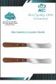 Metal Straight Stainless Waxing Spatula Wax Applicator Spatula Wooden Handle Craft Stick for Body Hair Removal. 