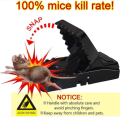 Heavy Duty Mouse Trap Mice Catcher High Quality Plastic Reusable Convenient Effective Black Stainless-Steel Springs Rat Killer For Households Eliminates Faster Than Other Indoor and Outdoor. 