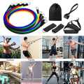 Portable Resistance Bands With Handles, Resistance Tubes & Workout Bands Exercise Band Elastic Pull Rope Body Fitness Band set Gym Yoga Fitness Elastic Training Bands Pilates Crossfit Fitness Equipment 11 Pcs Set. 