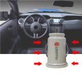 Mini Car  Dual 2 Port USB Charger Adapter  Black and white 12V Power 2.1/3.1A USB car charger for mobile phone. 