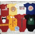 Customized Food Logo Print on Baby Onesie (McDo, Starbucks, JCO, Shakeys). 