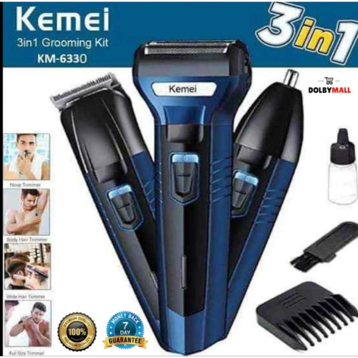 3 In 1 Rechargeable Hair Clipper Shaver beard Styling Trimmer Hair Removal machine for men