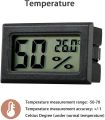 Mini Digital Humidity Thermometer Hygrometer Temperature Meters Gauge Indoor Lcd Display for Car Guitar Reptile Greenhouse Egg Incubator Humidor Home Room Black. 